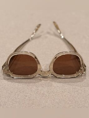 Robert La Roche Champagne Frame Sunglasses with Brown Lenses